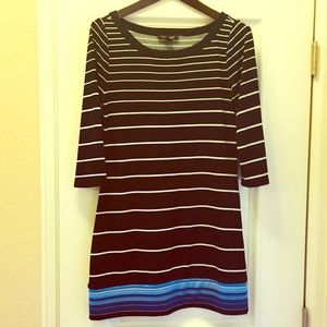 Elegant striped White House Black Market dress
